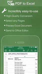 PDF to Excel screenshot 0