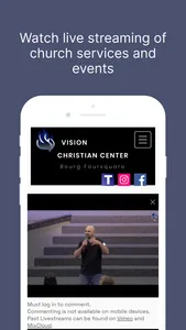 Vision Christian Center screenshot 1