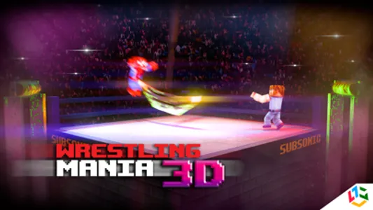 Block Wrestling Mania 3D - FREE Endless Wrestle Game in Cube world screenshot 1