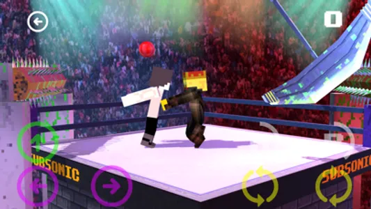 Block Wrestling Mania 3D - FREE Endless Wrestle Game in Cube world screenshot 2