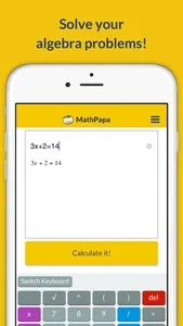 MathPapa - Algebra Calculator screenshot 0