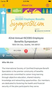 42nd Annual ISCEBS Symposium screenshot 2