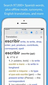 Spanish Dictionary & Thesaurus screenshot 0