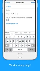 Oriya Transliteration Keyboard by KeyNounce screenshot 2