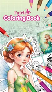Fairy coloring book for girls screenshot 0