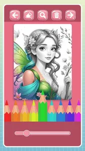 Fairy coloring book for girls screenshot 1