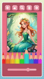 Fairy coloring book for girls screenshot 2