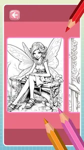 Fairy coloring book for girls screenshot 3