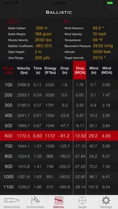 SBC - Ballistic Calculator app screenshot 1