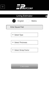 Polycorp Material Calculator screenshot 3