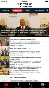 De Rebus, SA attorneys journal screenshot 0