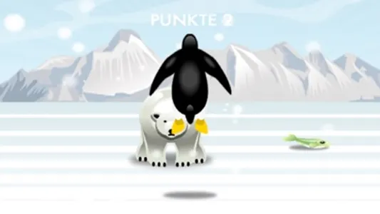 Pinguin Nordpol Rennen screenshot 2