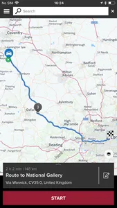 Jaguar InControl Route Planner screenshot 1