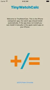 TinyWatchCalc screenshot 0