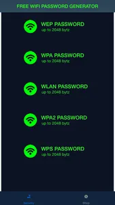 FREE WIFI PASSWORD GENERATOR screenshot 1
