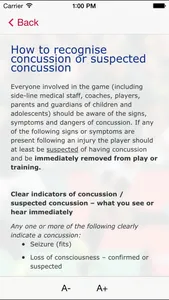 Rugby Concussion Management screenshot 2