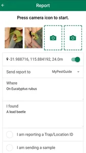 MyPestGuide Reporter screenshot 1