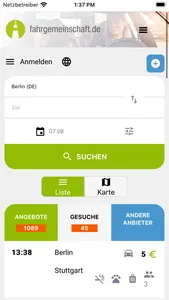 Fahrgemeinschaft screenshot 0
