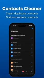 Easy Cleaner - Contact Backup screenshot 1