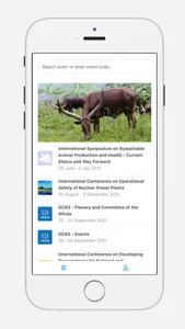 IAEA Conferences and Meetings screenshot 1
