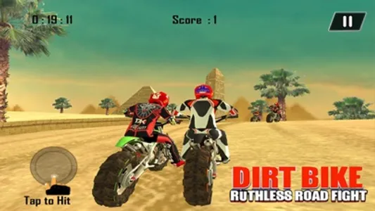 Dirt Bike Road Fight Racing screenshot 1