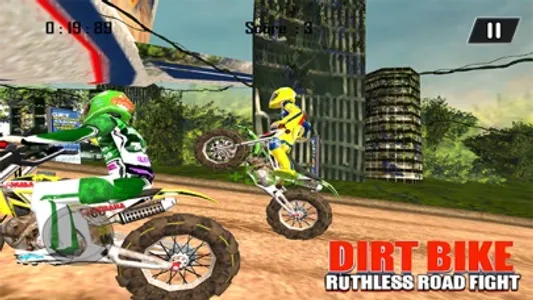 Dirt Bike Road Fight Racing screenshot 2
