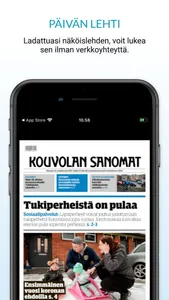 Kouvolan Sanomat, päivän lehti screenshot 2