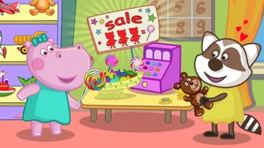 Funny Shop Hippo shopping game screenshot 6