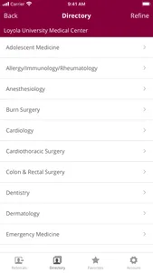 Loyola Medicine Referral App screenshot 1