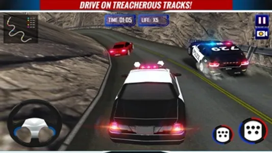 Police Car Driver Chase High Speed Street Racer 3D screenshot 2