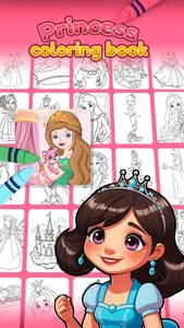 Color your favorite princess screenshot 0