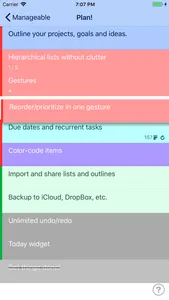 Manageable: Nested ToDo Lists screenshot 0