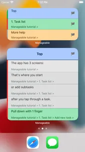 Manageable: Nested ToDo Lists screenshot 4