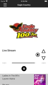 100.7 Eagle Country screenshot 0