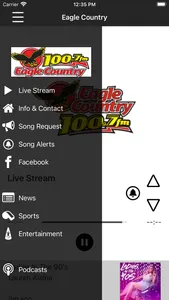 100.7 Eagle Country screenshot 1