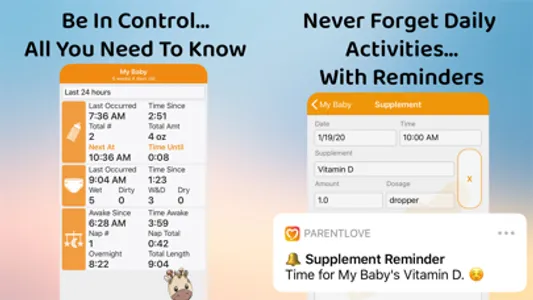 ParentLove Baby Tracker screenshot 2