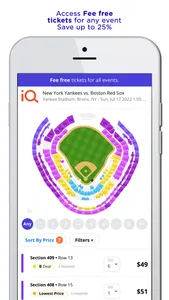 TicketIQ | No Fee Tickets screenshot 2