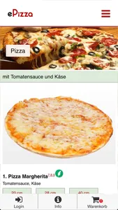 ePizza Online Shop screenshot 1