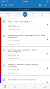 Mi ITESO screenshot 1