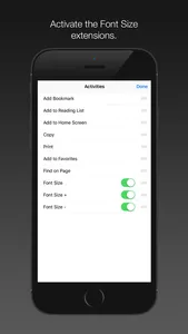 Font Size App Extension screenshot 1