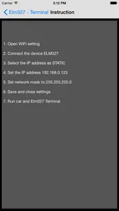 Elm327 WiFi Terminal OBD screenshot 1