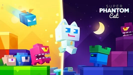 Super Phantom Cat - Be a jumping bro. screenshot 4