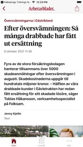 Arbetarbladet Nyhetsapp screenshot 1