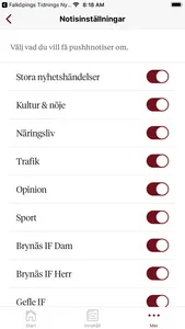 Arbetarbladet Nyhetsapp screenshot 2