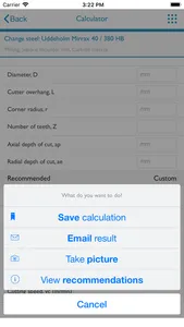 Uddeholm Machining Guideline screenshot 2