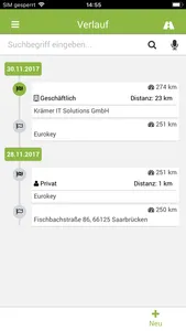 KFZ Fahrtenbuch 6.0 mobile screenshot 1