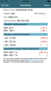 ErgoArmMeter screenshot 3