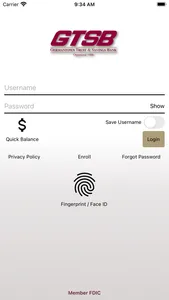 GTSB Mobile Banking screenshot 0