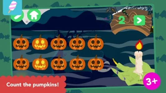 Math Tales trick-or-treating: Halloween counting screenshot 0