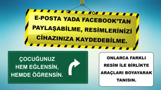 Araçlar Boyama Kitabı - Minik Bilge Araçları Boyayarak Öğreniyor screenshot 1